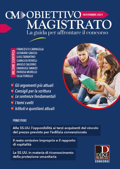 Immagine di OBIETTIVO MAGISTRATO. LA GUIDA PER AFFRONTARE IL CONCORSO (2021) VOL.8