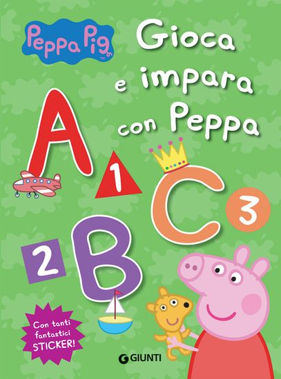 Immagine di GIOCA E IMPARA CON PEPPA. PEPPA PIG. CON ADESIVI. EDIZ. A COLORI