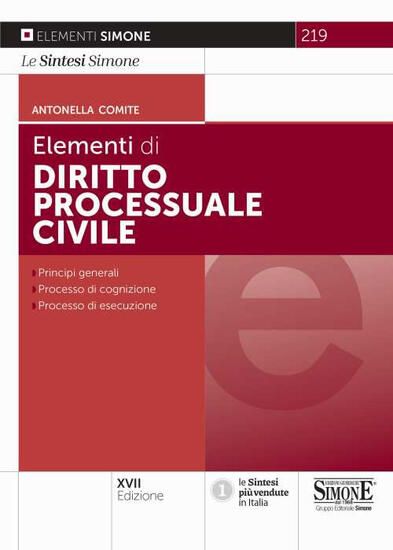 Immagine di ELEMENTI DI DIRITTO PROCESSUALE CIVILE 2022