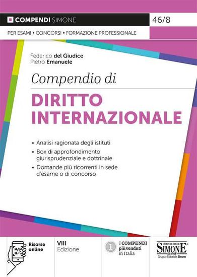 Immagine di COMPENDIO DI DIRITTO INTERNAZIONALE 2022