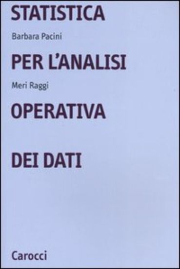 Immagine di STATISTICA PER L`ANALISI OPERATIVA DEI DATI