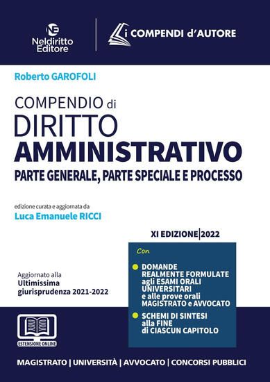 Immagine di COMPENDIO DI DIRITTO AMMINISTRATIVO 2022