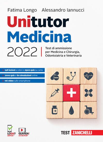 Immagine di UNITUTOR MEDICINA 2022. TEST DI AMMISSIONE PER MEDICINA E CHIRURGIA, ODONTOIATRIA, VETERINARIA. CON