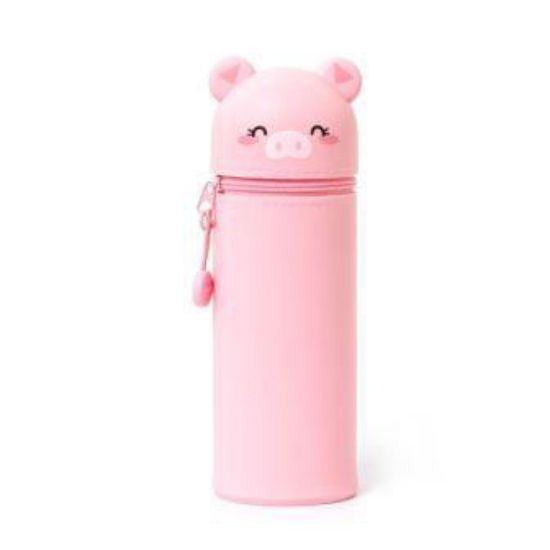 Immagine di ASTUCCIO 2 IN 1 IN MORBIDO SILICONE - KAWAII . PIGGY