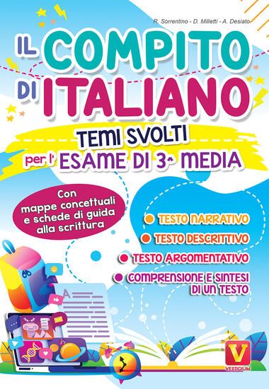 Immagine di COMPITO DI ITALIANO. TEMI SVOLTI PER L`ESAME DI 3° MEDIA CON MAPPE CONCETTUALI