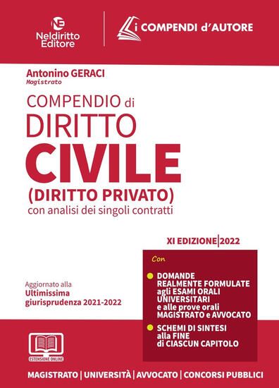 Immagine di COMPENDIO DI DIRITTO CIVILE 2022