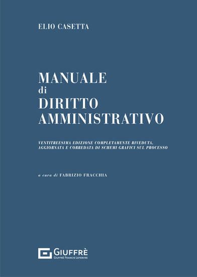 Immagine di MANUALE DI DIRITTO AMMINISTRATIVO