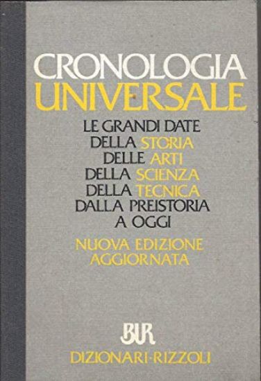 Immagine di CRONOLOGIA UNIVERSALE