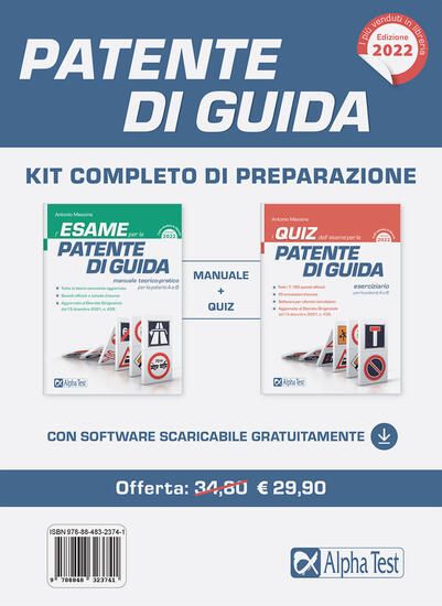 Immagine di PATENTE DI GUIDA. KIT COMPLETO DI PREPARAZIONE: MANUALE-ESERCIZIARIO