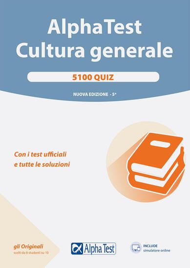 Immagine di ALPHA TEST. CULTURA GENERALE. 5100 QUIZ. CON I TEST UFFICIALI E TUTTE LE SOLUZIONI. CON SOFTWARE DI