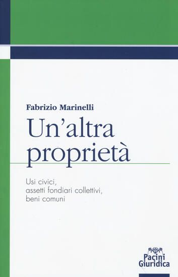 Immagine di ALTRA PROPRIETA`. USI CIVICI, ASSETTI FONDIARI COLLETTIVI, BENI COMUNI (UN`)