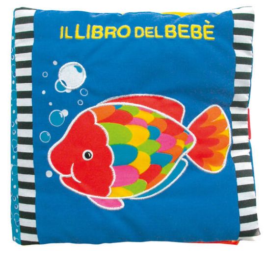 Immagine di LIBRO DEL BEBE`. PESCE. LIBRO IN STOFFA