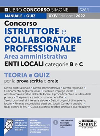 Immagine di CONCORSO ISTRUTTORE E COLLABORATORE PROFESSIONALE AREA AMMINISTRATIVA. ENTI LOCALI. CATEGORIE B E C