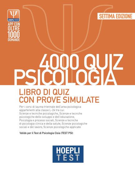 Immagine di HOEPLI TEST. 5000 QUIZ PSICOLOGIA. LIBRO DI QUIZ CON PROVE SIMULATE