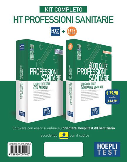 Immagine di HOEPLI TEST. PROFESSIONI SANITARIE. KIT COMPLETO: LIBRO DI TEORIA CON ESERCIZI-6000 QUIZ CON PRO...