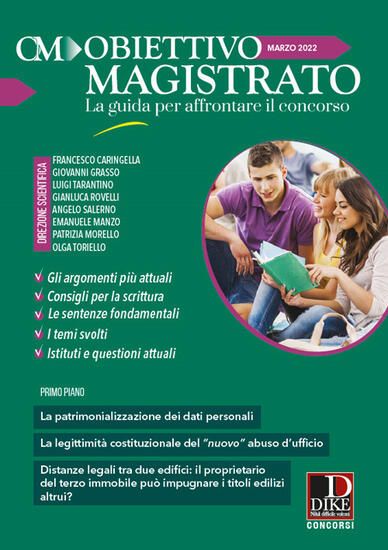 Immagine di OBIETTIVO MAGISTRATO. LA GUIDA PER AFFRONTARE IL CONCORSO (2022) VOL.3 - MARZO