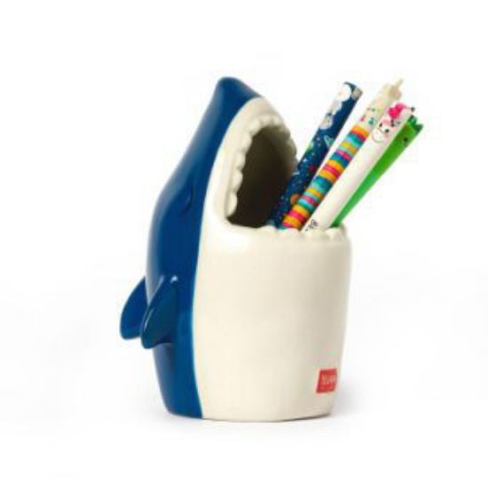 Immagine di PORTAPENNE IN CERAMICA - DESK FRIENDS - SQUALO