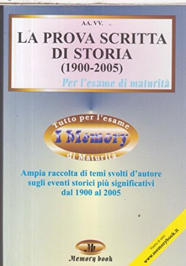 Immagine di PROVA SCRITTA DI STORIA1900 2005