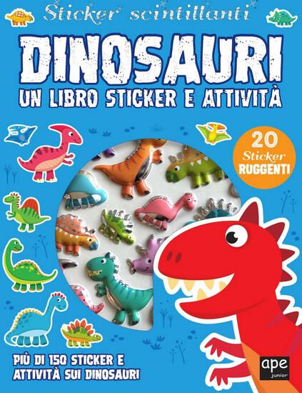 Immagine di DINOSAURI. STICKER 3D. CON ADESIVI. EDIZ. A COLORI