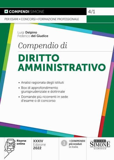 Immagine di COMPENDIO DI DIRITTO AMMINISTRATIVO 2022