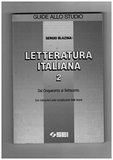 Immagine di LETTERATURA ITALIANA 2 SUNTI-(SEI)