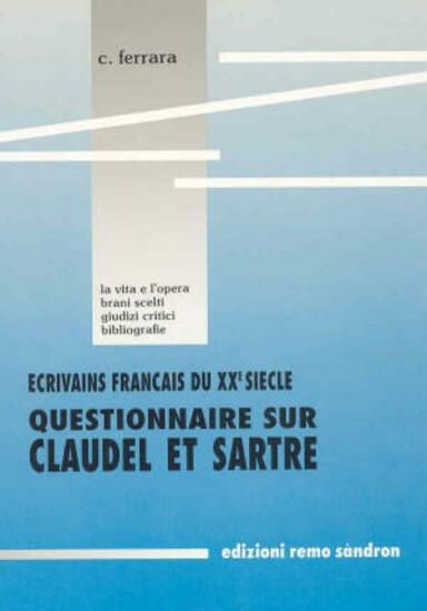 Immagine di QUESTIONNAIRE SUR CLAUDEL ET SARTRE