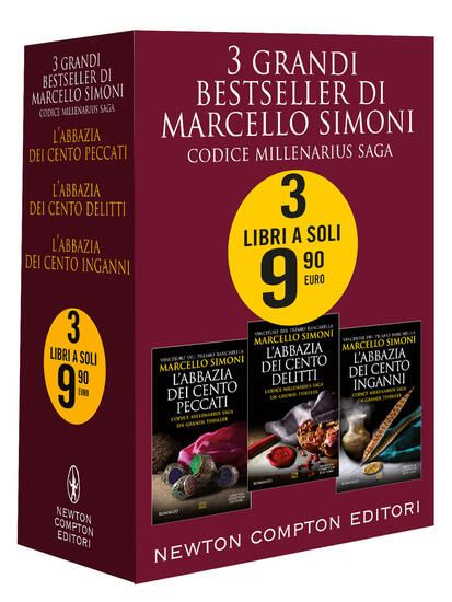 Immagine di 3 GRANDI BESTSELLER DI MARCELLO SIMONI. CODICE MILLENARIUS SAGA: L`ABBAZIA DEI CENTO PECCATI-L`A...