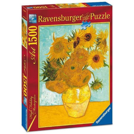 Immagine di PUZZLE 1500 - VASO CON GIRASOLI (VAN GOGH)