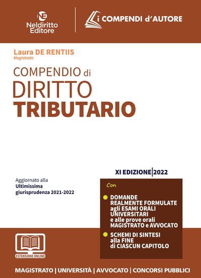 Immagine di COMPENDIO DI DIRITTO TRIBUTARIO 2022