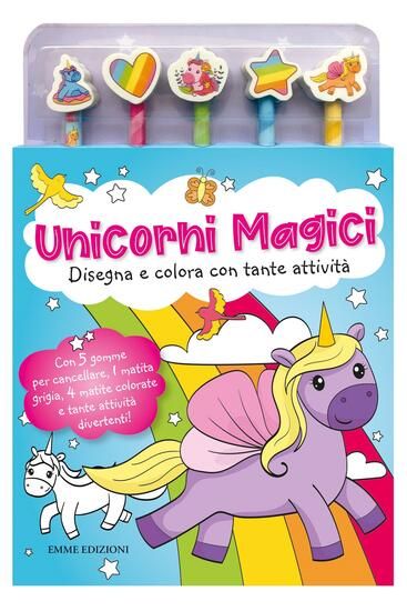 Immagine di UNICORNI MAGICI. LIBRO DA COLORARE. CON GADGET