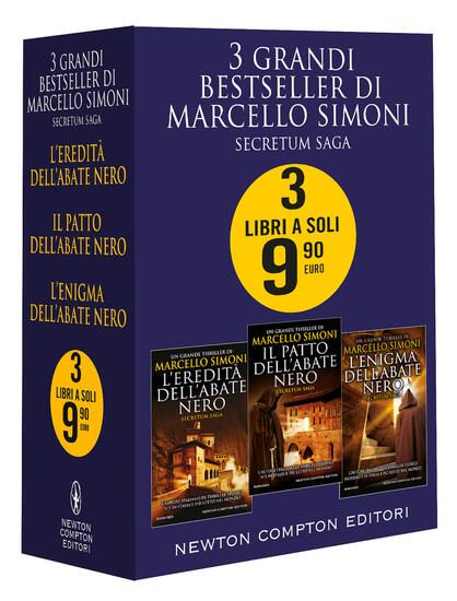 Immagine di 3 GRANDI BESTSELLER DI MARCELLO SIMONI. CODICE SECRETUM SAGA: L`EREDITA` DELL`ABATE NERO-IL PATT...