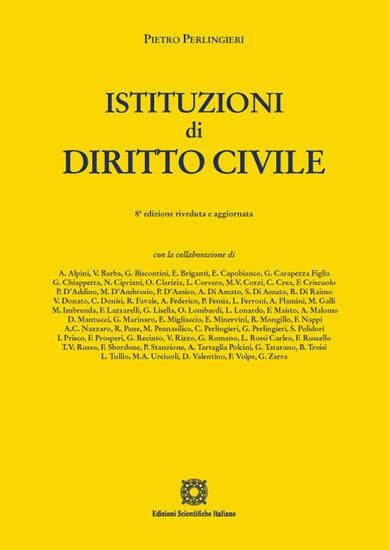 Immagine di ISTITUZIONI DI DIRITTO CIVILE