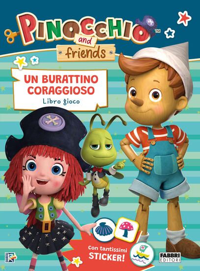 Immagine di BURATTINO CORAGGIOSO. LIBRO GIOCO. PINOCCHIO AND FRIENDS. EDIZ. A COLORI (UN)