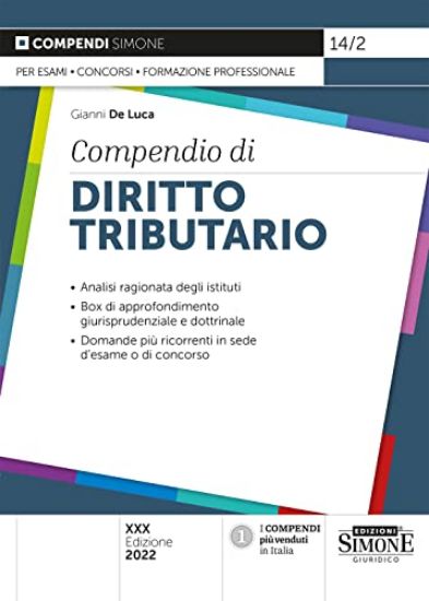 Immagine di COMPENDIO DI DIRITTO TRIBUTARIO 2022