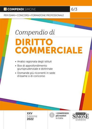 Immagine di COMPENDIO DIO DIRITTO COMMERCIALE 2022