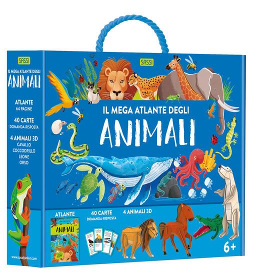 Immagine di MEGA ATLANTE DEGLI ANIMALI. EDIZ. A COLORI. CON PUZZLE. CON 40 CARTE (IL)