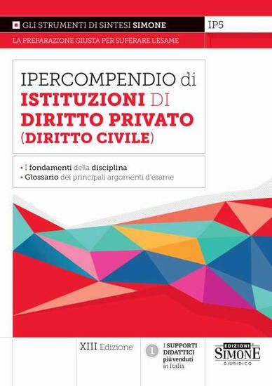 Immagine di IPERCOMPENDIO DI ISTITUZIONI DI DIRITTO PRIVATO (DIRITTO CIVILE)