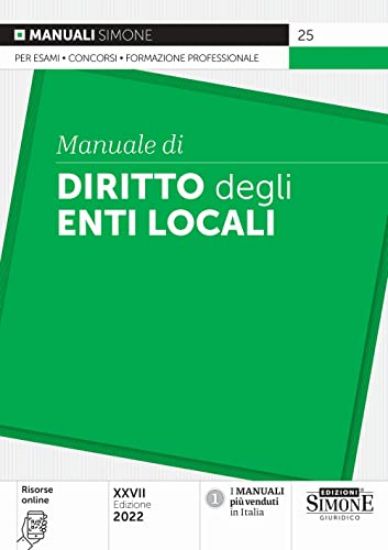 Immagine di MANUALE DI DIRTTO DEGLI ENTI LOCALI