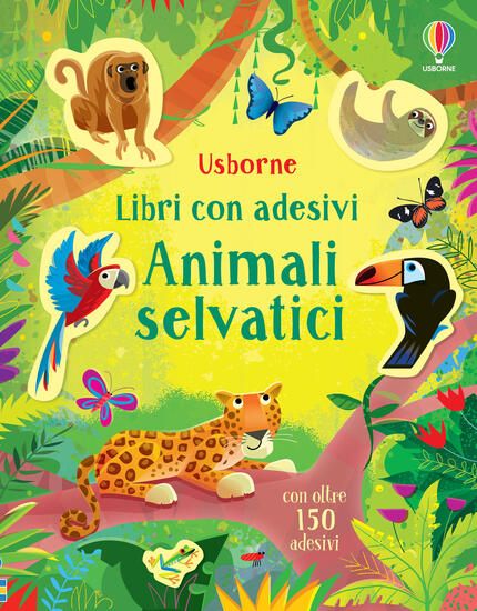 Immagine di ANIMALI SELVATICI. LIBRI CON ADESIVI. EDIZ. ILLUSTRATA