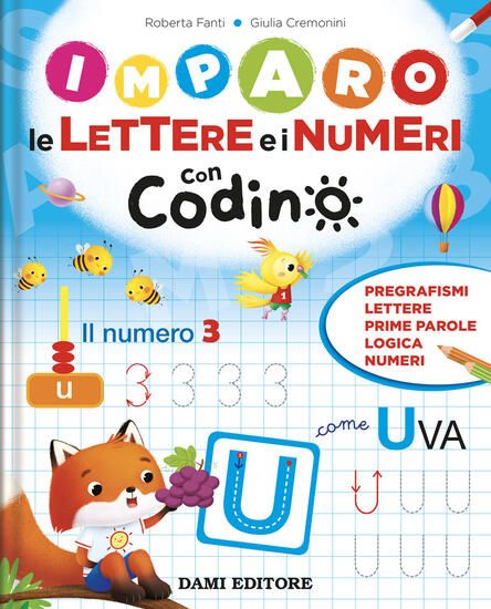 Immagine di IMPARO LE LETTERE E I NUMERI CON CODINO. EDIZ. A COLORI