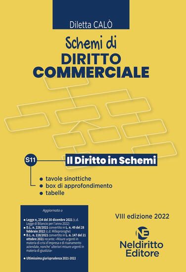 Immagine di SCHEMI DI DIRITTO COMMERCIALE 2022