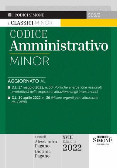 Immagine di CODICE AMMINISTRATIVO MINOR