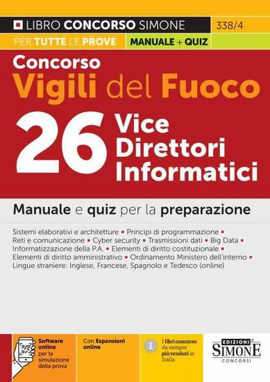 Immagine di CONCORSO VIGILI DEL FUOCO 26 VICEDIRETTORI INFORMATICI