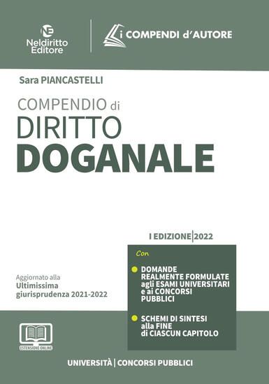 Immagine di COMPENDIO DIRITTO DOGANALE 2022