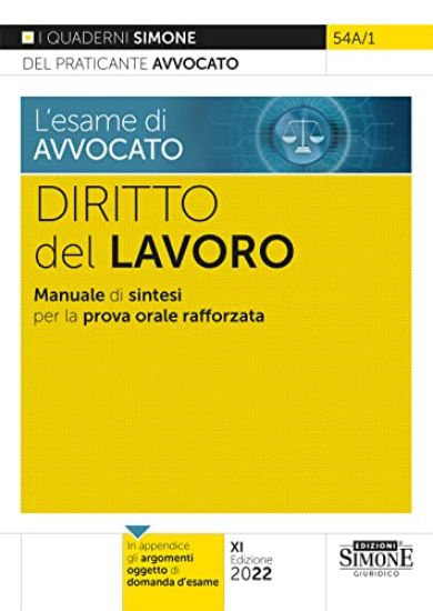 Immagine di ESAME DI AVVOCATO DIRITTO DEL LAVORO 2022