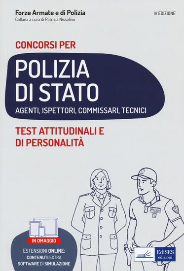 Immagine di TEST ATTITUDINALI E DI PERSONALITA`. CONCORSI PER POLIZIA DI STATO. AGENTI, ISPETTORI, COMMISSAR...