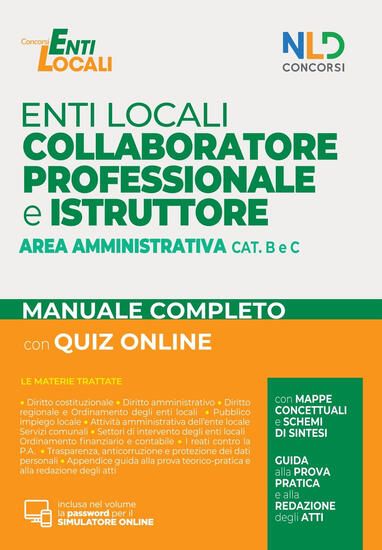 Immagine di COLLABORATORE PROFESSIONALE E ISTRUTTORE AREA AMMINISTRATIVA ENTI LOCALI CAT B E C.