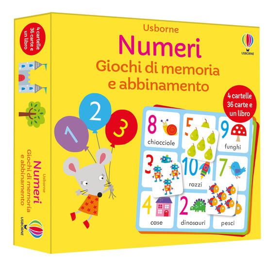 Immagine di NUMERI. GIOCHI DI MEMORIA E ABBINAMENTO. EDIZ. A COLORI. CON CARTE