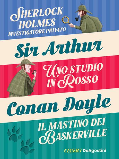 Immagine di SHERLOCK HOLMES INVESTIGATORE PRIVATO-UNO STUDIO IN ROSSO-IL MASTINO DEI BASKERVILLE.