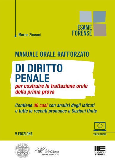 Immagine di MANUALE ORALE RAFFORZATO DI DIRITTO PENALE